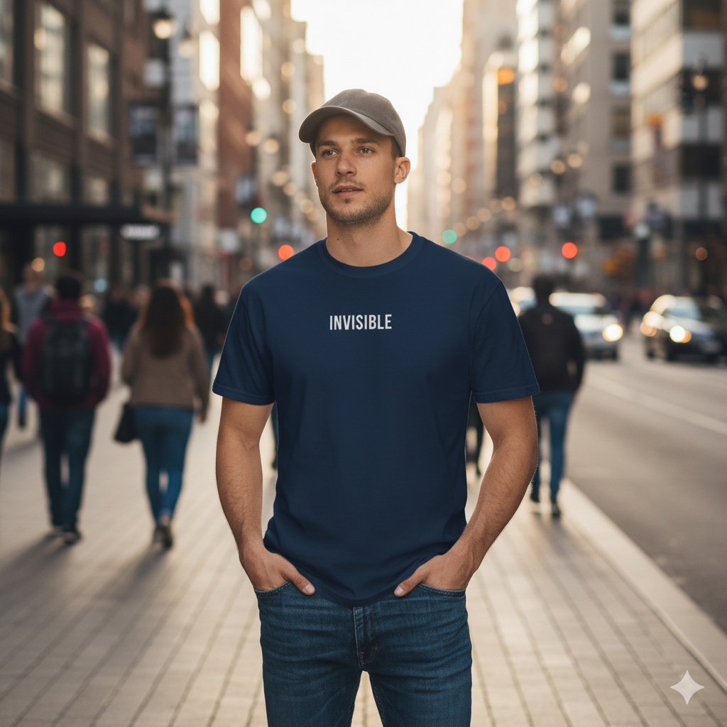 INVISIBLE T-Shirt | Comfort Colors 1717 | Subtle Statement Tee
